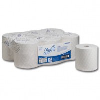 SCOTT ESSENTIAL 6691 - 350 m/19,8 cm - 1-lagig - hochweiß - Papierhandtuchrolle Besonders hohe Lauflänge - optimal für stark besuchte Waschräume